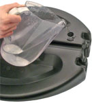 Water fillable PVC base