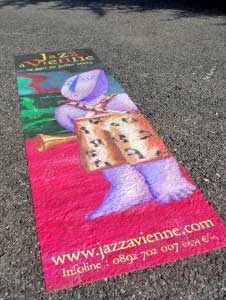 StreetRap - An outdoor floor graphic