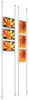 3 x A4 clear acrylic pockets