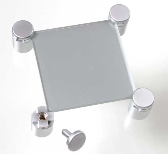Four Way Spacer allows multiple panels to be butted closely together. Holds panels on corner.