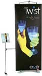 Extension arm for literature