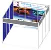 3 m x 3 m open front only