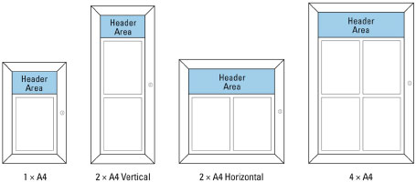 Menu Case sizes