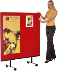 office screen with castors