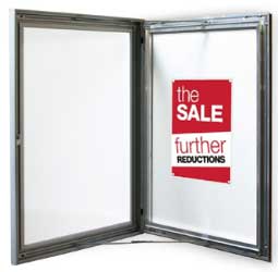 Magnetic Lockable Notice Board with magnets