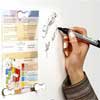 Magnetic Lockable Notice Board with dry wipe surface