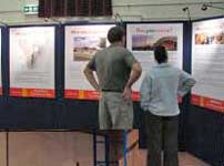 Panel and Pole with posters