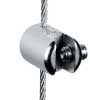 Single vertical clamp for panels up to 4mm thick