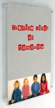 Wall Mounted Easy Access Poster Holder