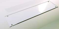 180mm Deep Glass Display Shelves