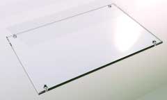 330mm Deep Glass Display Shelves