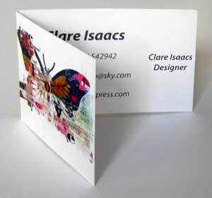 folding business card printing