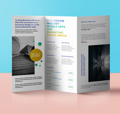 a3 folded leaflet and flyer printing