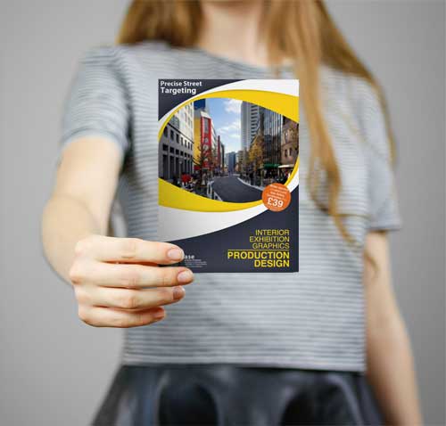 flat leaflet flyer prining hand flyers