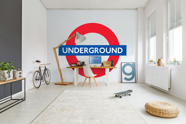 London Underground Roundel Wallpaper Mural